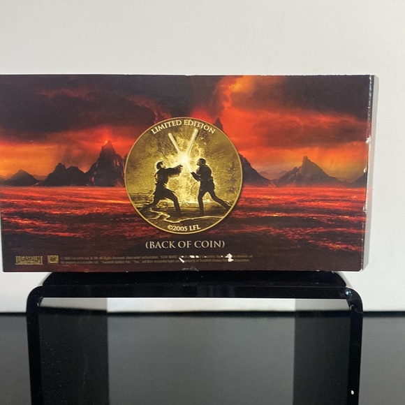 Star Wars Episode 3 Limited Edition Coin, 2", 2005 LFL, In Case, Darth Vader - Picture 2 of 6